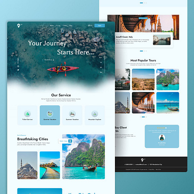 Tourism Site UI - Brand Design 3d advertising animation brand identity branding design designia digital art figma graphic design graphic designer logo marketing product design ui ui design ui designer ui ux designer web design web designer