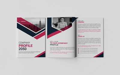 Company Profile Template Design a4 bannerdesign brochure companyprofile corporate cover coverletter creative design designtemplate flayer graphic design modern template