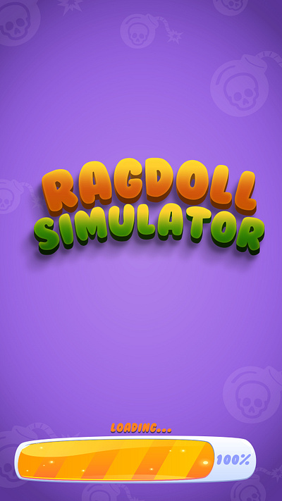 rag doll game ui - toonish ui 3d animation branding game design game ui graphic design logo motion graphics ragdoll simulator ui ui design ui ux ux