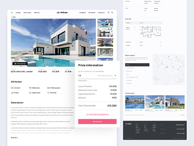 💎 Property Page. Real Estate Web Site agency booking design ecommerce flat house landing page minimalism product design product page property real estate rent saas ui ui design ui ux ux ux design website