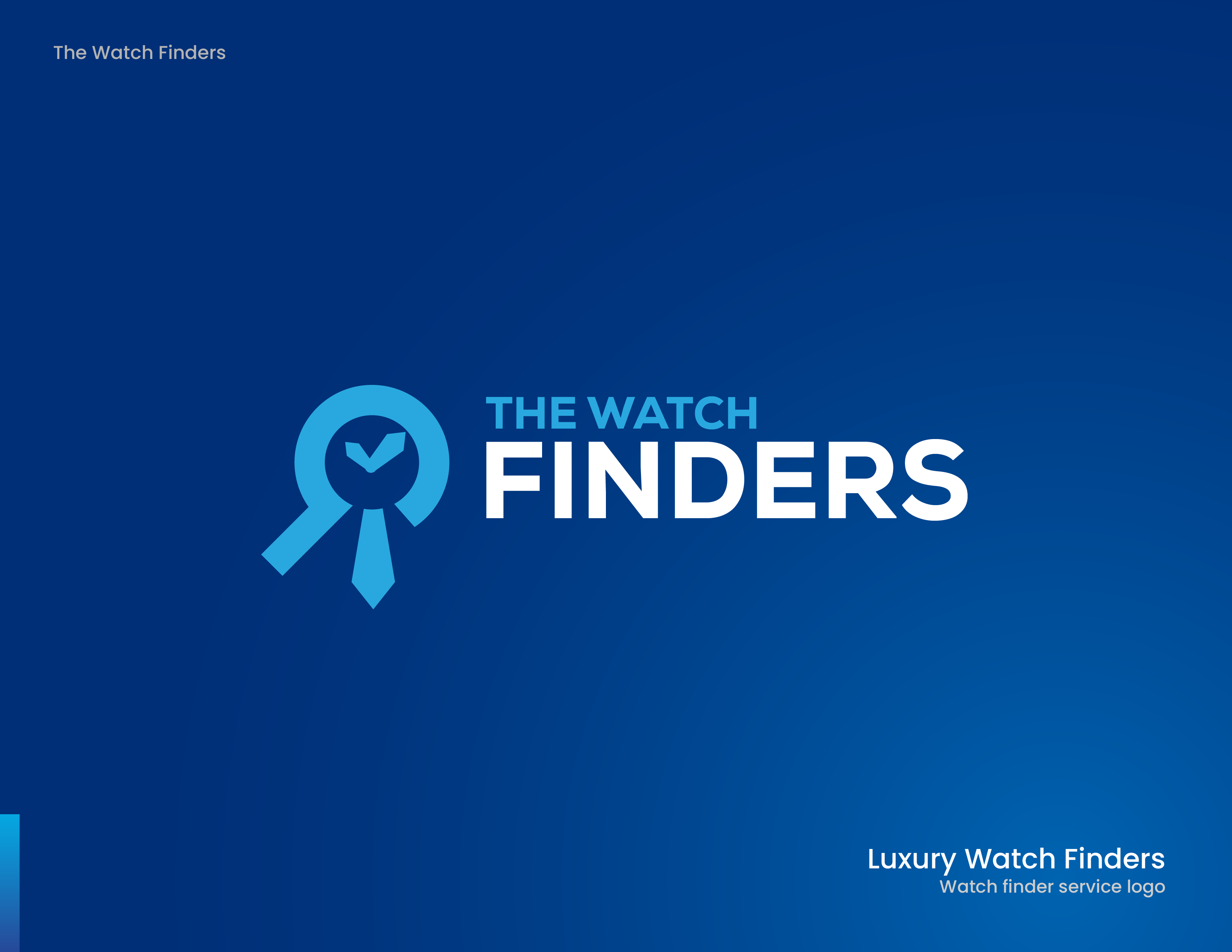 The Watch Finders Logo Design | Luxury Watch Finder | DesignoFly b logo watch brand identity branding bright logo designofly finder logo graphic design k watch brand logo luxury watch luxury watch logos modern logo search expert search logo search watch logo the watch finders ui watch finder logo watch logo watch logos