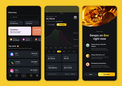 Trade App Shots Wireframe UI coins app shots trade app ui wireframe ui