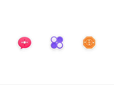 Animated Feature Icons ai animation chat illustration landing page design motion graphics saas thread ui