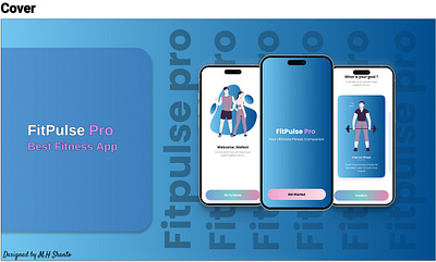 FitPulse Pro Fitness Mobile App & UI UX Design diet exercise fitness gym ui ux