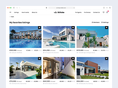 🩵 Favorite Properties. Real Estate Platform agency design ecommerce fav favorites house landing page likes marketplace product design product page property real estate saas saves ui userexperience userinterface ux web site