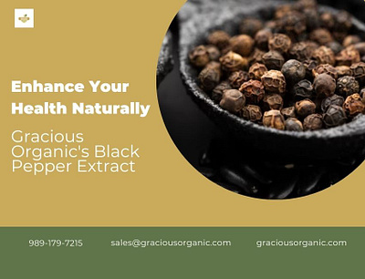 Enhance Your Health Naturally: Gracious Organic's Black Pepper