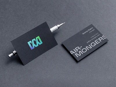 Air-mongers branding: business card adidas apparel branding business card foil printing foil stamping footwear new balance nike puma shoes sneakers store