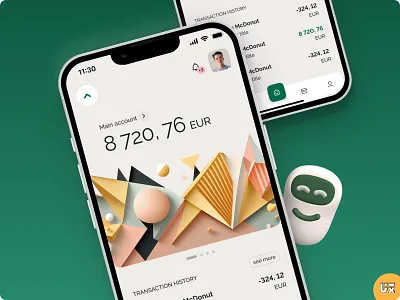 Ailleron AI Assistance ailleron banking branding demo design fintech graphic design illustration mobile mobile banking ui uiux lab ux