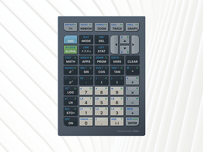 Old Keypad of PDA button design figma grey keyboard pad pda skeuomorphic skeuomorphism ui ui elements ux