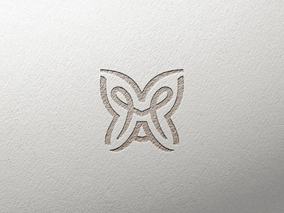 Butterfly branding butterfly graphic design graphicdesign line art logo logomark ma monogram personal sign