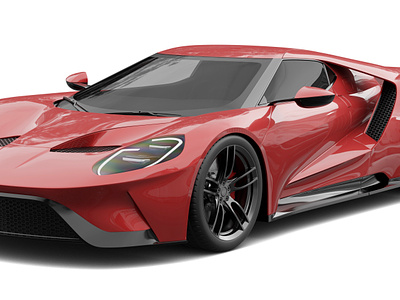 Ford GT 3d auto blender car coupe cycles design ford gt red render vehicle