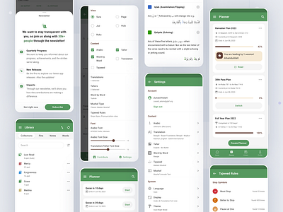 Al Quran (Tafsir & by Word) android clean design dua experience ios islam islamic library minimal mobile muslim quran ui user interface ux
