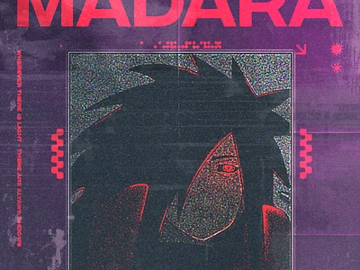 Madara Brutalism Poster anime app branding brutalism brutalism graphic design color palette design graphic design illustration illustrator logo madara naruto poster uchiha ui