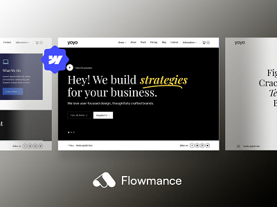 Yoyo Free Webflow Template! 💻✨ agency template ui webflow template webflowtemplate websitedesign
