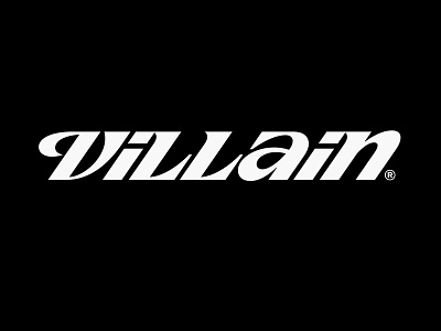 Villain bicycle bike custom type cycling frame lettering logo villain wordmark