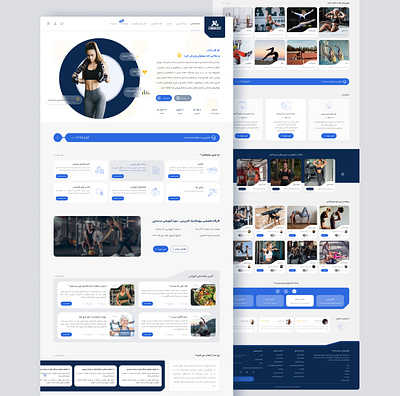 Fitness Gym Website Design design experience design graphic design interface designer ui ui ux ux web web designer