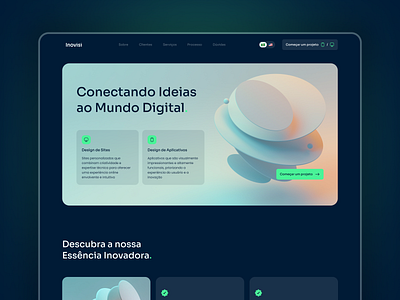 Inovisi | UX / UI Design design desktop hero innovation landing page section technology ui ux web