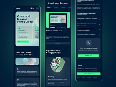 Inovisi | UX / UI Design dark design innovation mobile technology theme ui ux