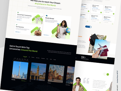 study abroad website ak art57 akart57 arshad khan education website landing page landing page uiux study abroad study abroad website study website uiux website landing page website uiux