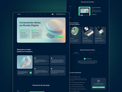 Inovisi | UX / UI Design dark design desktop innovation landing page technology theme ui ux web