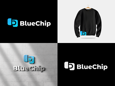 BlueChip Logo all logo bd logo branding brunding business logo graphic design logo minimal logo motion graphics redesign logo