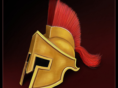 Game Icon (Spartan's Helmet) 2d artist boardgame art digital art game art game artist game icon game ui art helmet icons icons set sparta spartan tabletopgame art ui artist