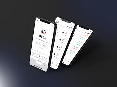 login page, services and transactions app design icongraphy ui ux