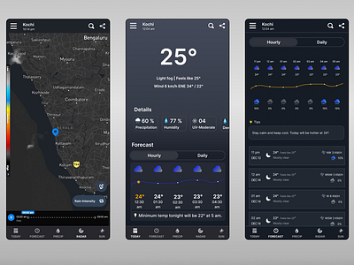 Swish Weather App Clone app design design figma design ui weather