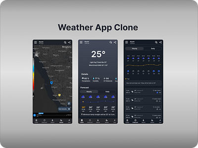 Swish Weather App Clone app design design figma design ui weather