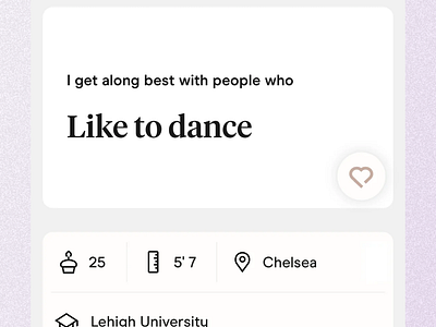 What If Hinge Displayed Profile Ratings? app design ui web