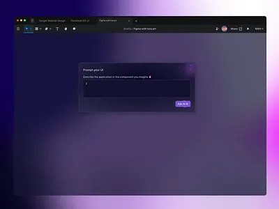 Generate UI by prompt ai design ai motion design aidesign chatgpt chatgptdesign crypto dark mode deck design designai dev tool fintech generate ui gpt design magic prompt promptdesign promptui startup ui by prompt