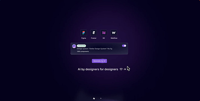 Generate UI by prompt aidesign chatgpt chatgptdesign cosmic crypto dark mode deck design design system designai generate design ia design prompt prompt design promptdesign promptui startup ui generation