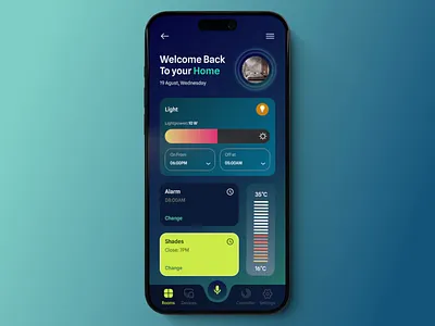 Smart Home 3d ai al generated animation app apple home branding design graphic design home home design illustration logo motion graphics rotato smart ui voice control web design widgets