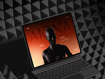 Aiona - CGI Agency Landing cgi clean design futuristic landing page minimal mockup modern ui ux vfx vivid motion