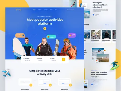 Travel agency landing Page agency website app tour website travel agency travel agency ui travel booking site travel site ui uiux user interface web design