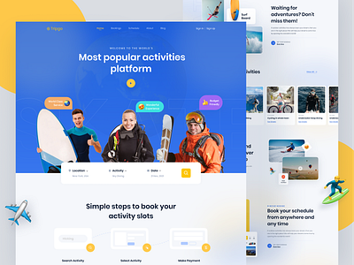 Travel agency landing Page agency website app tour website travel agency travel agency ui travel booking site travel site ui uiux user interface web design