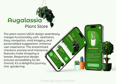 "Augalassia" Plant Store - UI design ui