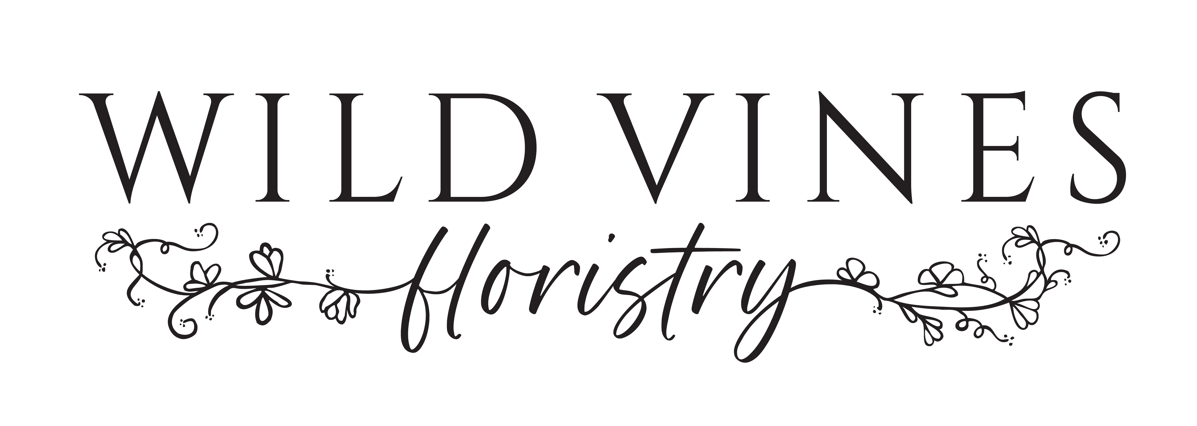 Wild Vines Floristry - Logo branding graphic design logo