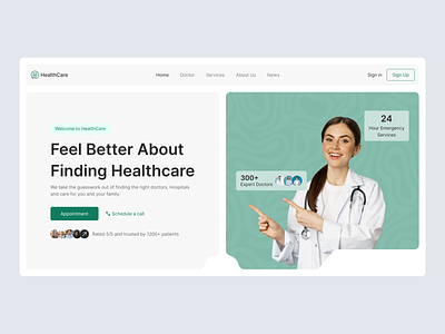 Medical-HealthCare Hero Section bento bento ui clean ui doctor appointment health health center healthcare hero section home page homepage medical medical healthcare online healthcare online medical online platform shakil ui webdesign