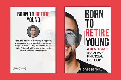 Born to Retire Young 3d mockup book book art book cover book cover art book cover design book cover mockup book design born to retire young ebook ebook cover epic bookcovers graphic design kindle book cover kindle cover minimalist book cover non fiction book cover paperback cover real estate book self help book cover