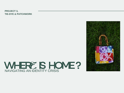 Where is Home? A Tie-Dye & Patchwork Project bags dyeing patchwork product design textile designer textiles