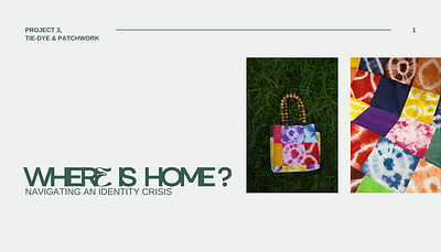 Where is Home? A Tie-Dye & Patchwork Project bags dyeing patchwork product design textile designer textiles