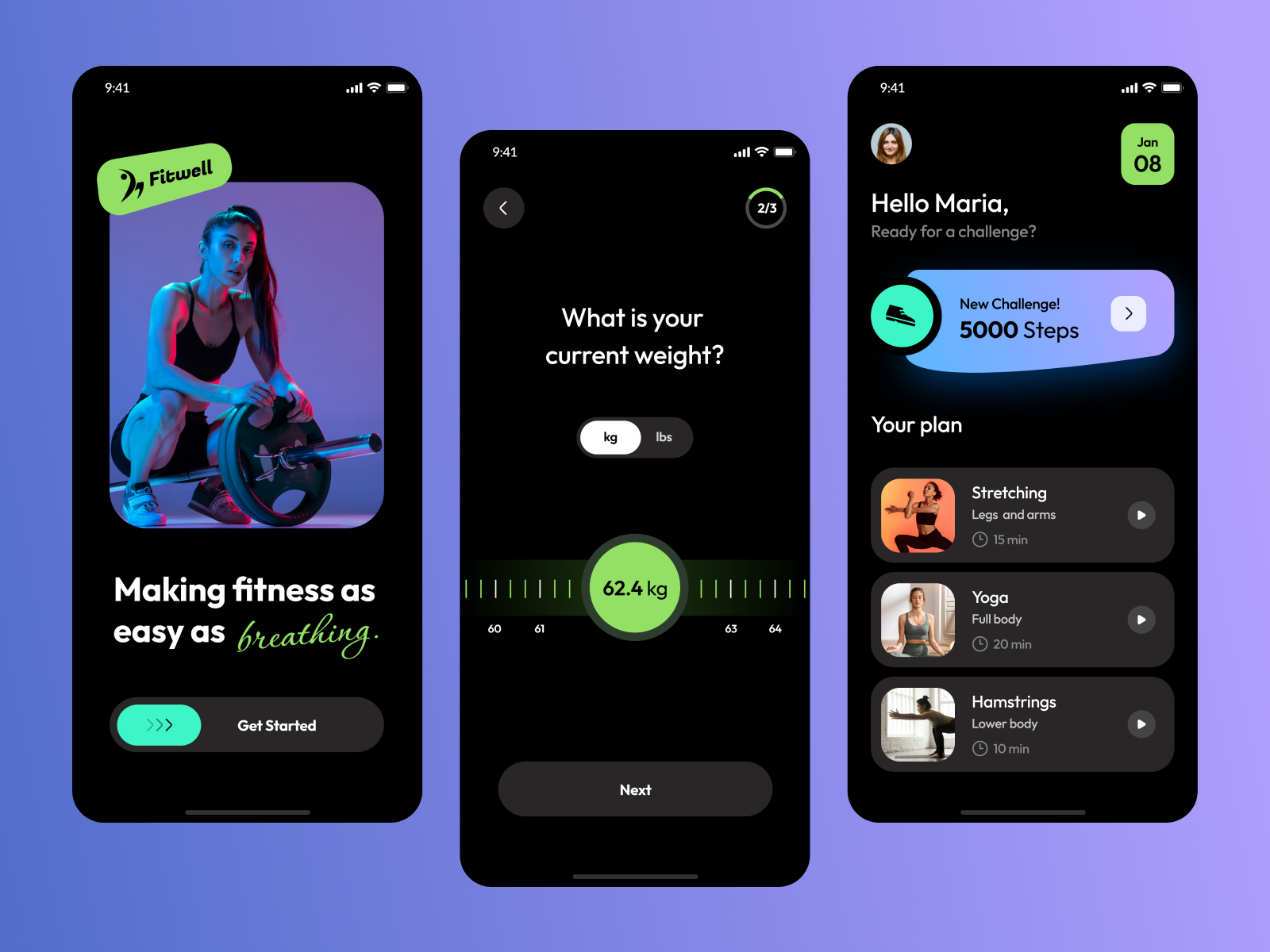 Fitness App Design design fitness app fitness app design ios app mobile app mobile app design ui ui design ux design
