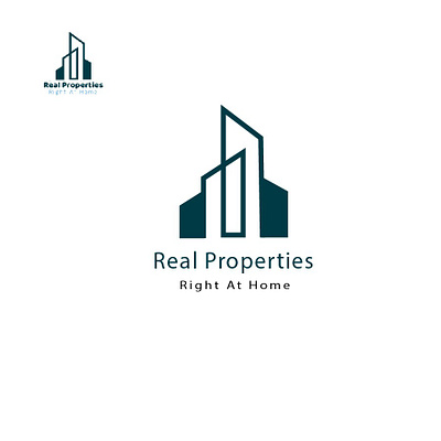 properties Logo branding construction logo design graphic design house illustration property logo real estate realtor ui