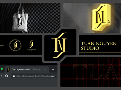 TUAN NGUYEN STUDIO - BRANDING 3d 3t branding badiing branding design graphic graphic design illustration logo logo design logo fashion logogram n logo tn logo tuan nguyen studio vector