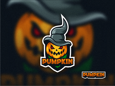 Pumpkin mascot logo design brand branding design graphic design halloween icon logo logodesign mascot pumpkin vector