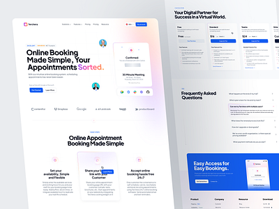 Online Appointment Landing Page appointment landing page appointmetn website color faq landing landing page landingpage online appointment scheduling web web design website