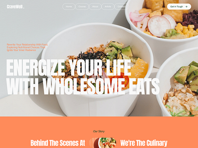Fresh & Fit Website Showcase | Part 1 ad branding design fast food food graphic design healthy homepage landing like noodles ui ux web