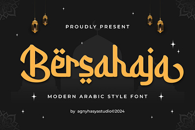 Bersahaja - Modern Arabic Style Font advertising arabic brand branding calligraphy display eid adha eid al fitr font islamic logotype muslim product quotes ramadan ramadan font script font style typeface typography