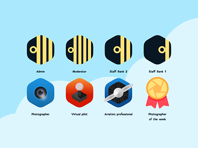 Discord ranks / Plane spotters badge design discord discord badge illustration pilot plane spotter rank